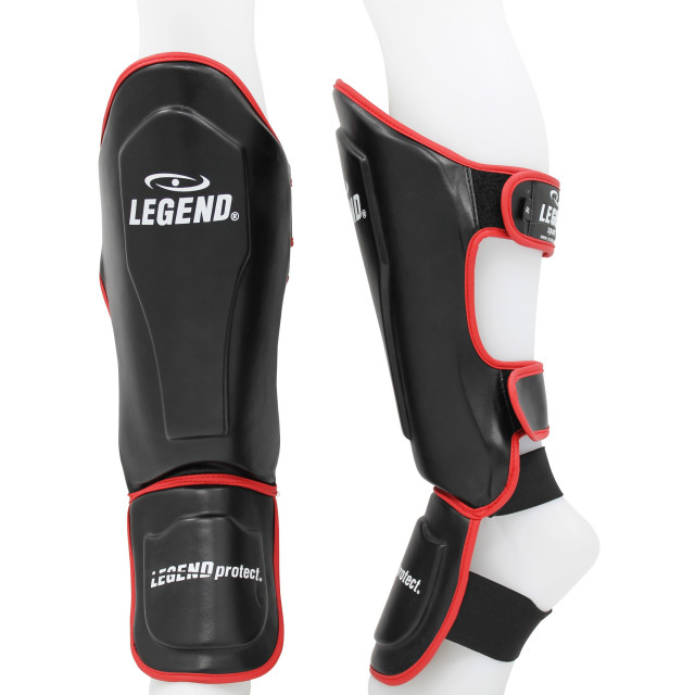 Legend Sports Kickboks scheenbeschermers legend best heren/dames zwart- pu TSG01RDM large