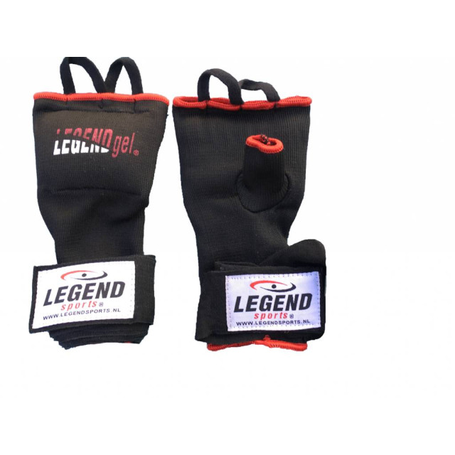 Legend Sports Binnenhandschoenen kids/volwassenen zwart-rood TB02000XS large