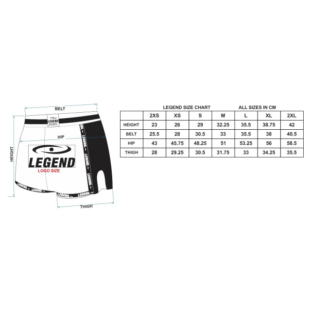 Legend Sports Kickboks broekje kind/volwassene tijger PROSW05BlackS large