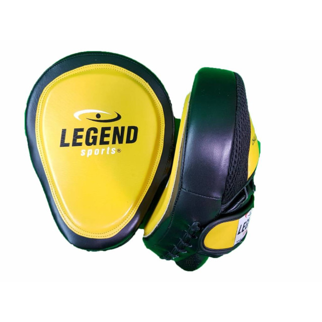 Legend Sports Focus pads zwart/geel leer PFP01GL01 large