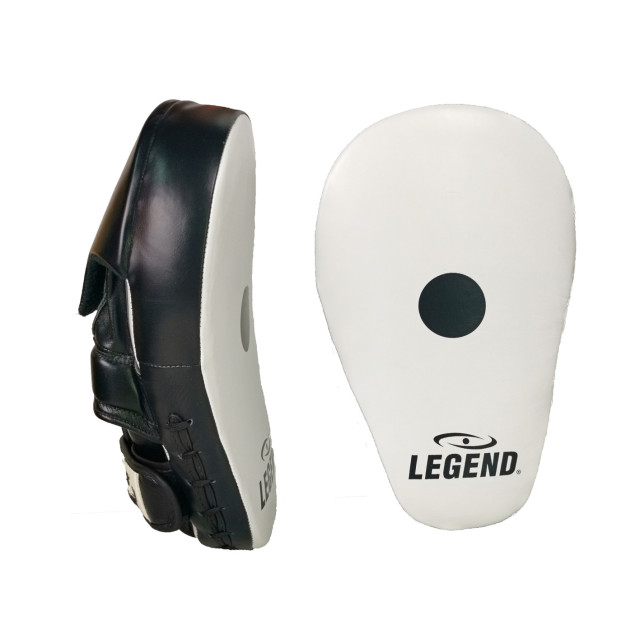 Legend Sports Focus pads lang model wit/zwart leer PFP02WT01 large