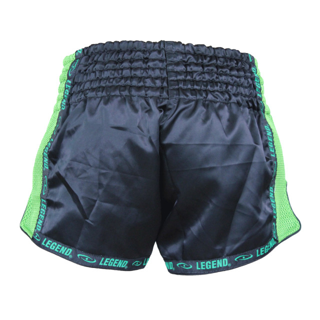 Legend Sports Kickboks broekje kids/volwassenen groen mesh PSW05GRS large