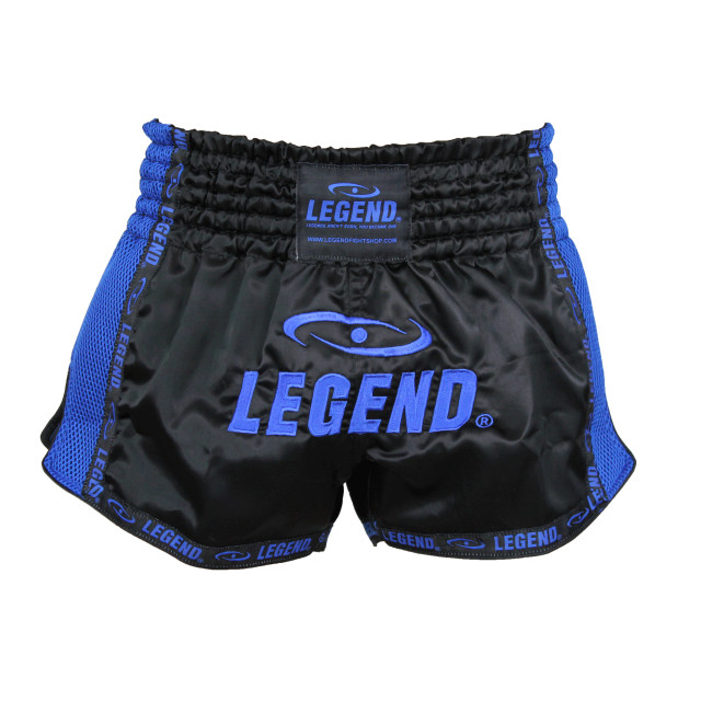 Legend Sports Kickboks broekje kids/volwassenen blauw mesh PSW05BLS large