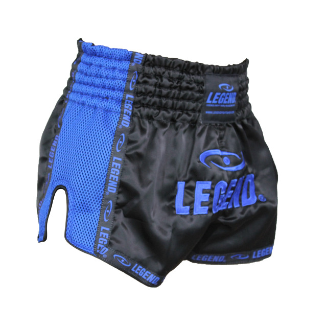 Legend Sports Kickboks broekje kids/volwassenen blauw mesh PSW05BLS large