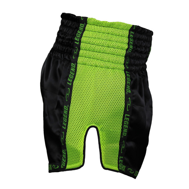 Legend Sports Kickboks broekje kids/volwassenen neon groen mesh PSW05NGS large