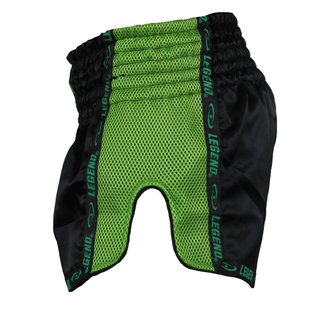 Legend Sports Kickboks broekje kids/volwassenen groen mesh PSW05GRS large