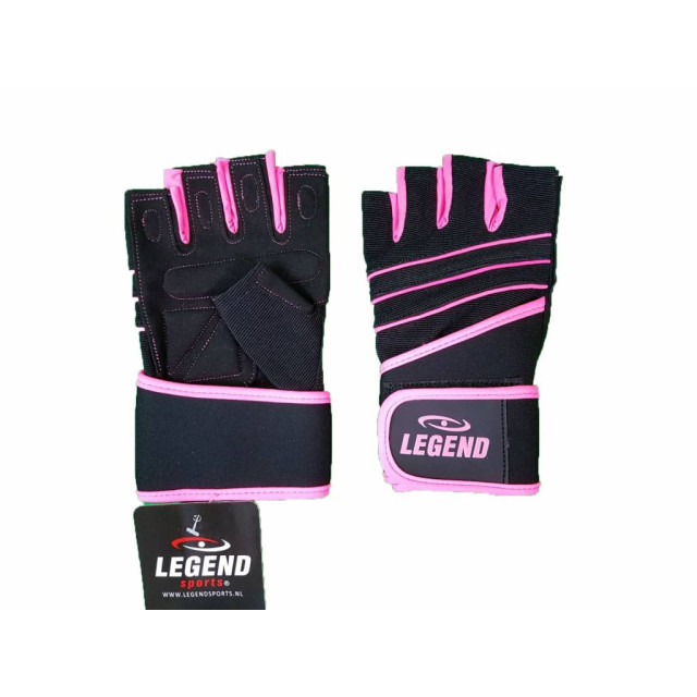 Legend Sports Fitness handschoenen dames roze legend grip FG01RZ0XS large