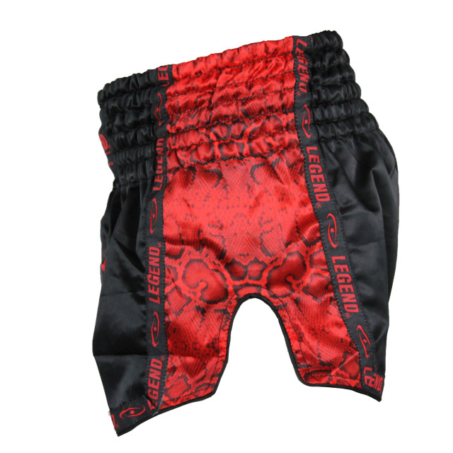 Legend Sports Kickboks broekje kids/volwassenen red snake satijn PSW05RSXL large