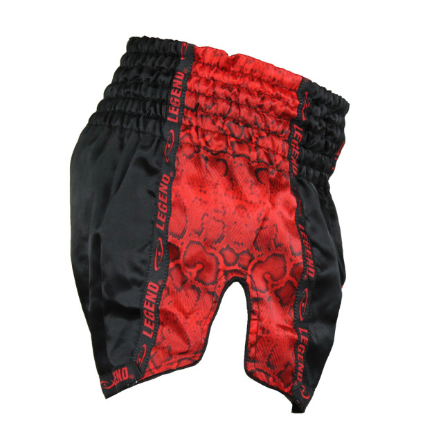 Legend Sports Kickboks broekje kids/volwassenen red snake satijn PSW05RSXL large