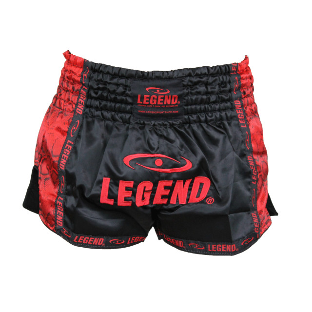 Legend Sports Kickboks broekje kids/volwassenen red snake satijn PSW05RSXL large