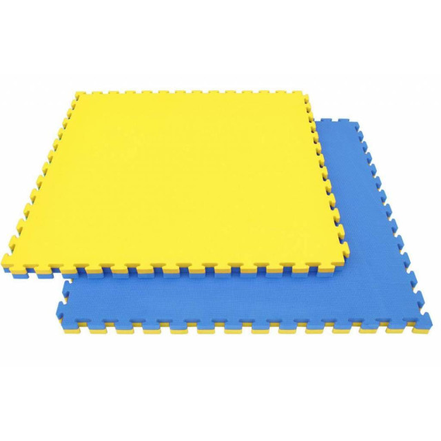 Legend Sports Legend puzzelmat sportvloer | 100 x 100 x 4 cm | blauw / geel PM01BG004 large