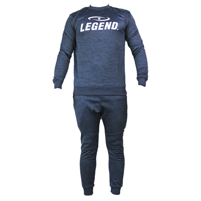Legend Sports Joggingpak met sweater kids/volwassenen navy slimfit polyester PSW37SDBXS large