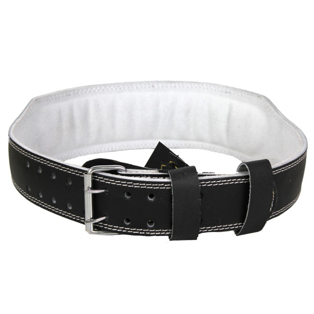 Legend Sports Fitness riem heren/dames zwart leer BELTBLACKLEDXS large