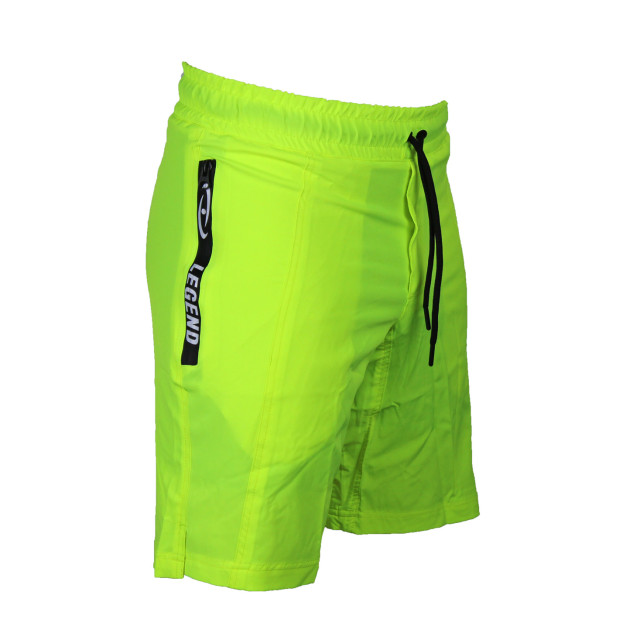 Legend Sports Short met rits vakken kids/volwassenen neon polyester CASSHNGREENXS large