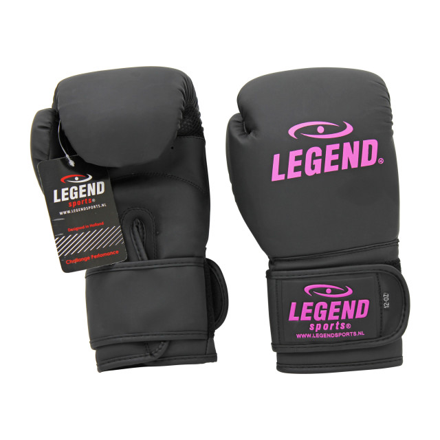 Legend Sports Legendclima bokshandschoenen dames mat zwart-roze pu TBG02MZWROZ10 large