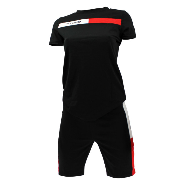 Legend Sports Legend allround dames sportshirt met sport short black W6030019BLACKS large