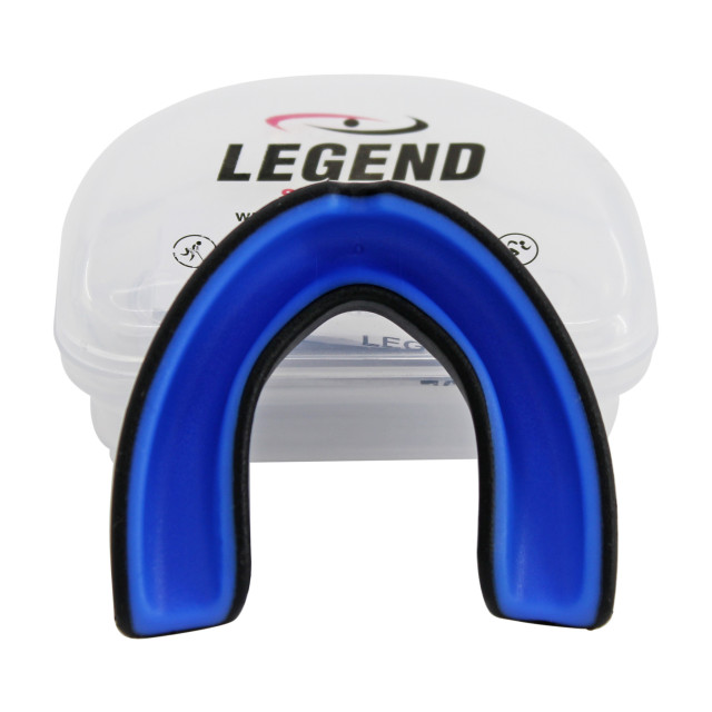 Legend Sports Anti shock gebitsbeschermer heren/dames zwart-blauw PMG01ZWBL large