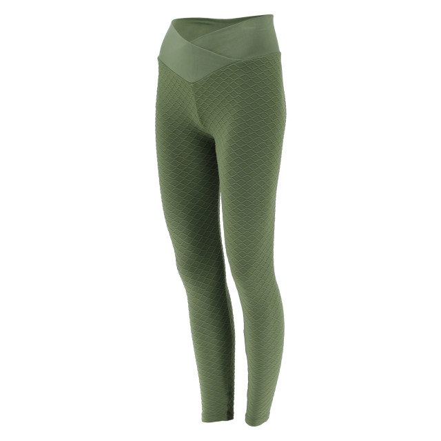 Legend Sports Legend trendy sportlegging embossed green Y4620005ARMYGREEN LEGGINGS large