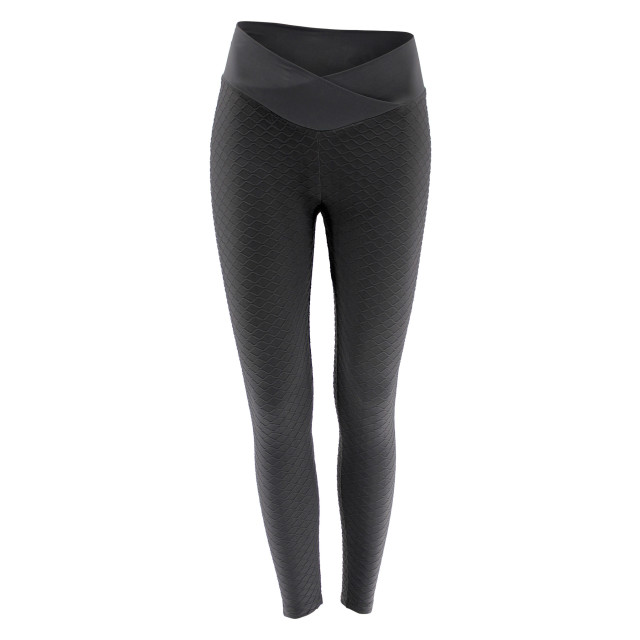 Legend Sports Legend trendy sportlegging embossed anthracite Y4620005BLACK LEGGINGS large