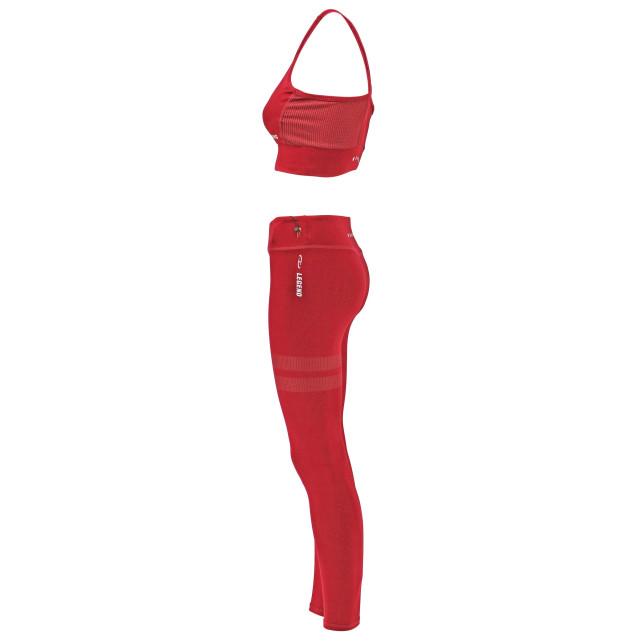 Legend Sports Sportlegging red with white Y4730009REDLEGGINGS large