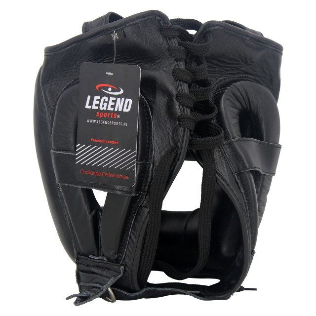 Legend Sports Hoofdbeschermer leder pro mat PHG02HBMATZWS large