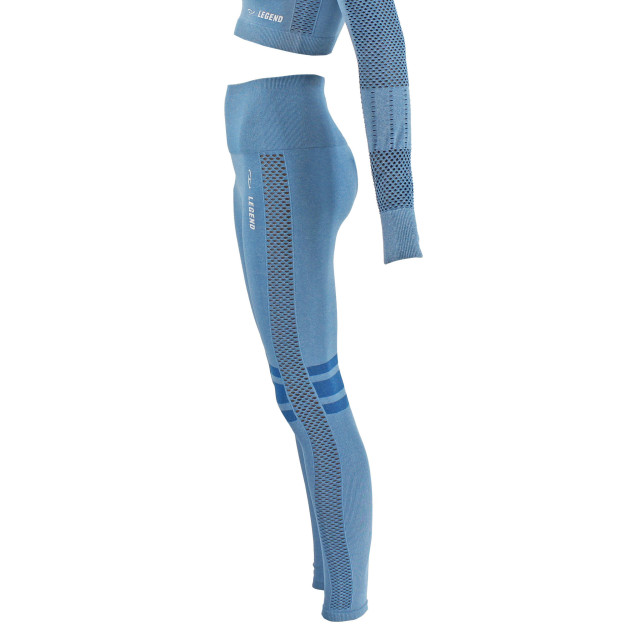 Legend Sports Sportlegging blue stripes Y4630041BLUETOPS large