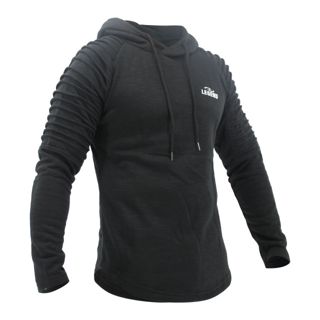 Legend Sports Hoodie rib sleeve black Y4810004BLACKM large