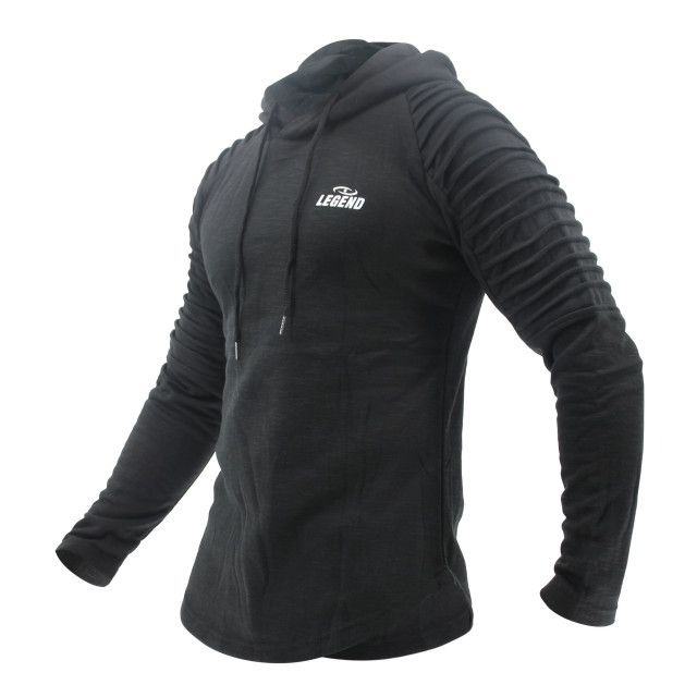 Legend Sports Hoodie rib sleeve black Y4810004BLACKM large