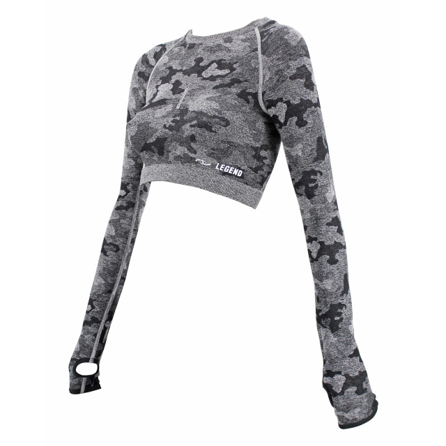 Legend Sports Dames sport-top camo black Y4710010GRAYTOPM large