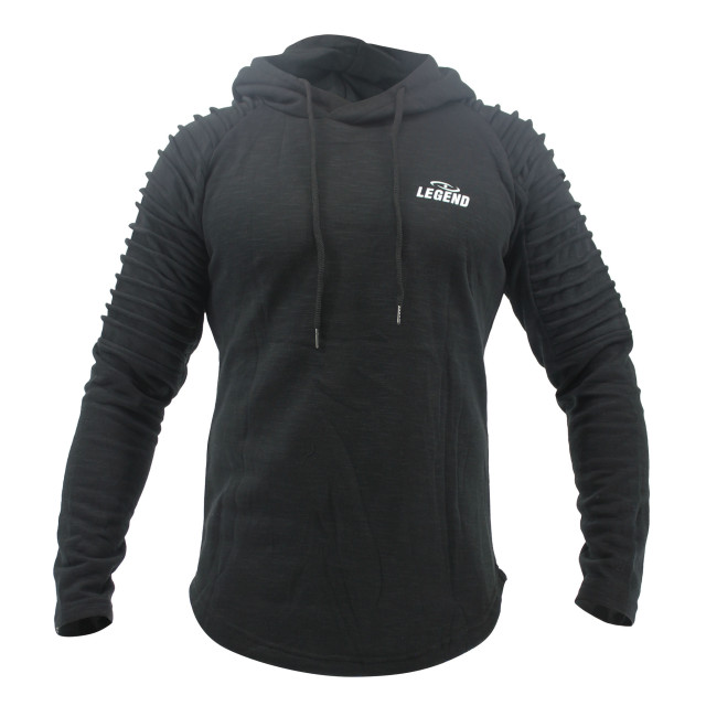 Legend Sports Hoodie rib sleeve black Y4810004BLACKM large