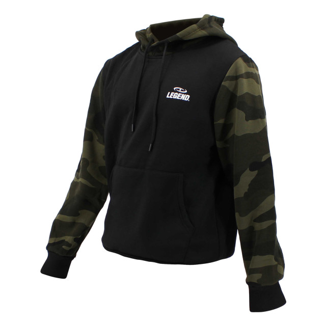 Legend Sports Hoodie dames/heren zwart camo fleece Y5610004BLCMXL large