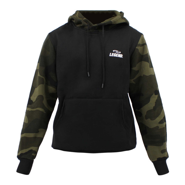 Legend Sports Hoodie dames/heren zwart camo fleece Y5610004BLCMXL large