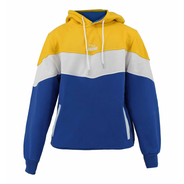 Legend Sports Hoodie legend tricolore dames/heren geel fleece Y5610001GLS large