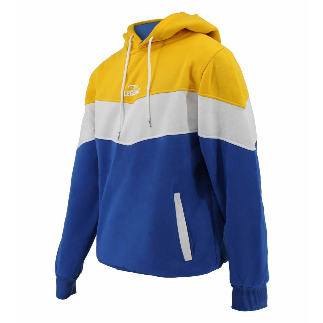 Legend Sports Hoodie legend tricolore dames/heren geel fleece Y5610001GLS large