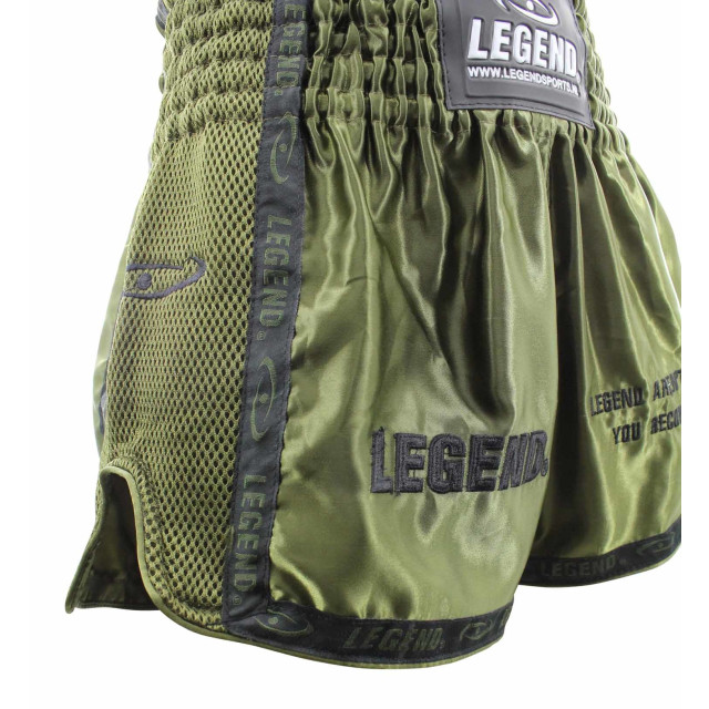 Legend Sports Kickboks broekje army green kids/volwassenen PSW05ARGRL large