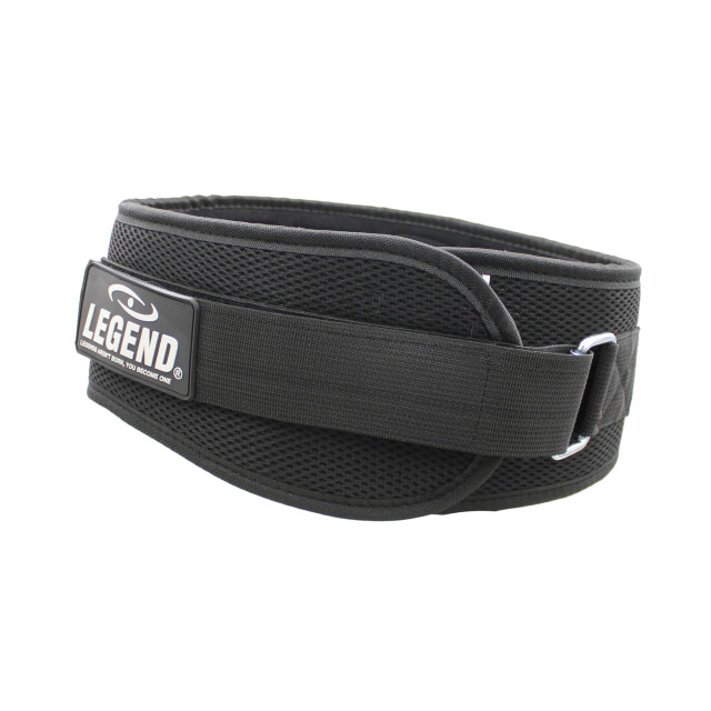 Legend Sports Fitness riem support heren/dames mesh FIT BELTBLACK large