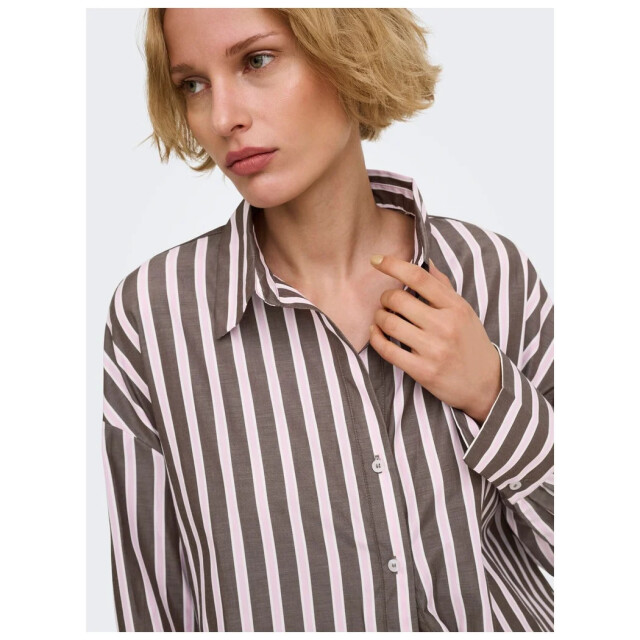 Only Onloregon alva lange mouw reg shirt coffee bean 15367554-237375018 large