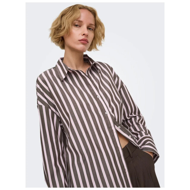 Only Onloregon alva lange mouw reg shirt coffee bean 15367554-237375018 large