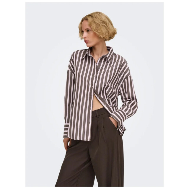Only Onloregon alva lange mouw reg shirt coffee bean 15367554-237375018 large