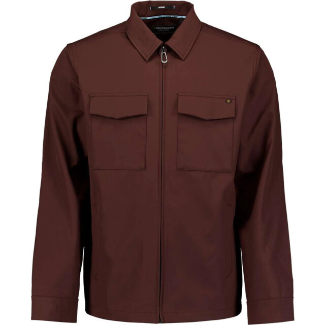 No Excess Overshirt full zipper stretch sedoc earth N5104-047 large