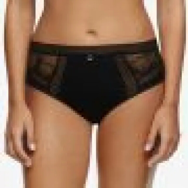Chantelle Lingerie ondertukken broekje hoge taille tandaard hoge lip zwart C11M80 large