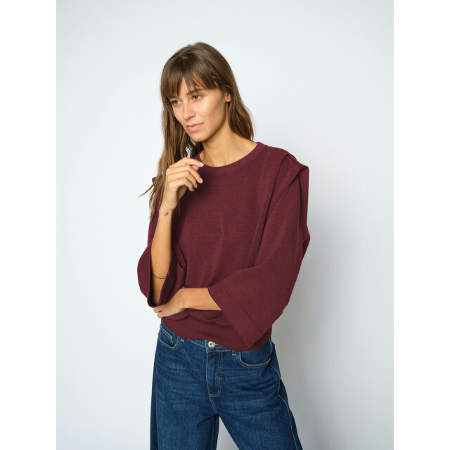 Mos Mosh 180790 278 mosmosh mmmae o-3/4 sleeve sweatshirt port royale 180790 278 large
