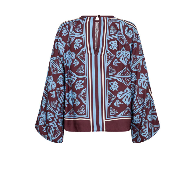 Mos Mosh 181040 278 mosmosh mmmilkey linocut blouse port royale 181040 278 large
