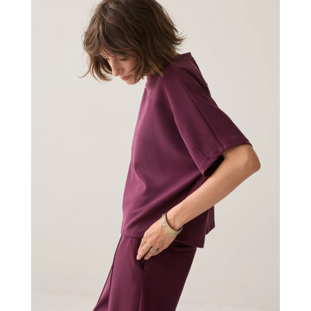 Summum 3s5335-30606 335 boxy top soft scuba dark burgundy 3s5335-30606 335 large