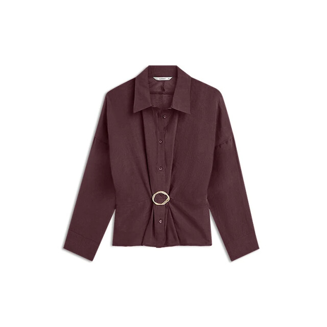 Summum 2s3524-12492 335 blouse lyocell blend dark burgundy 2s3524-12492 335 large
