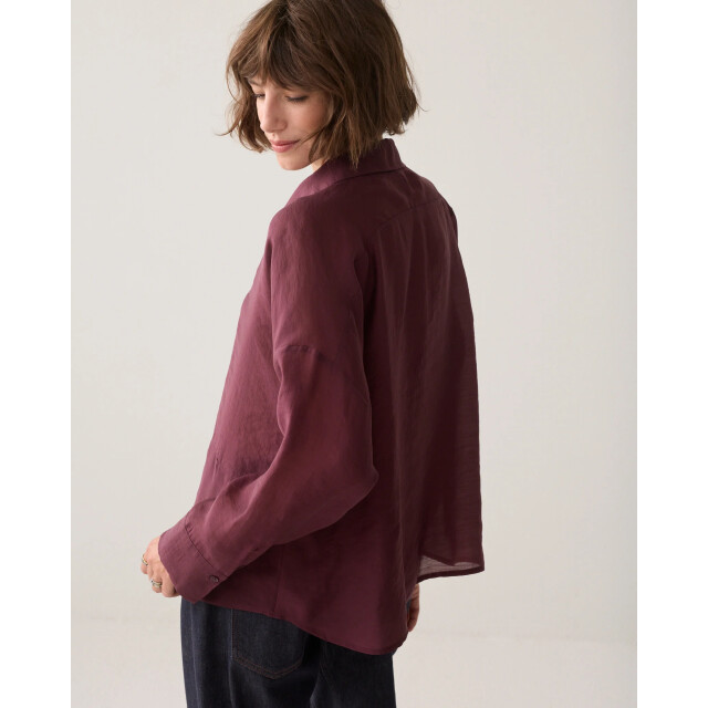 Summum 2s3524-12492 335 blouse lyocell blend dark burgundy 2s3524-12492 335 large