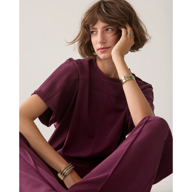Summum 3s5335-30606 335 boxy top soft scuba dark burgundy 3s5335-30606 335 large