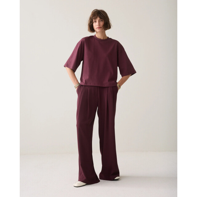 Summum 3s5332-30799 335 tee heavy jersey dark burgundy 3s5332-30799 335 large