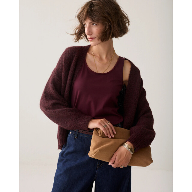 Summum 3s5244-30366 335 reversible top organic cotton elastane basic dark burgundy 3s5244-30366 335 large