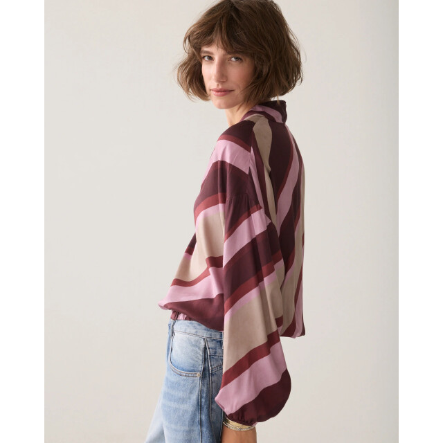 Summum 2s3560-12488 120 top v neck stripe printed multicolour 2s3560-12488 120 large